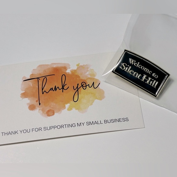 Silent Hill - “Welcome to Silent Hill” Sign Pin 😶🌫️✂️🔺 - Picture 7 of 7